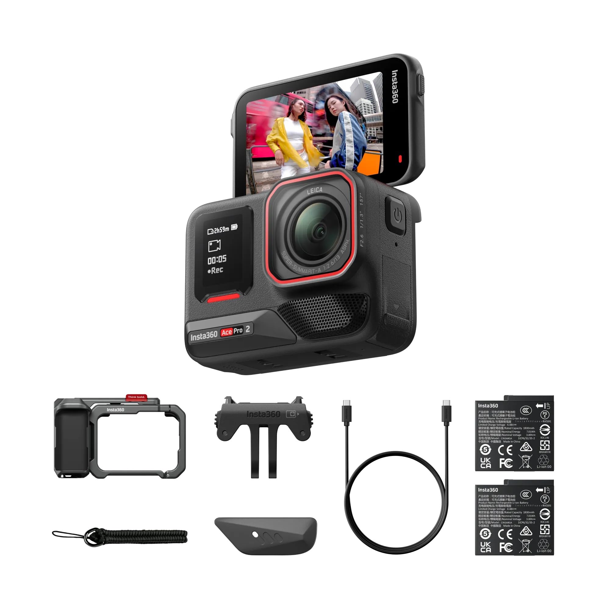Amazon.com: Insta360 Ace Pro 2 Dual Battery Xplorer Bundle - 8K